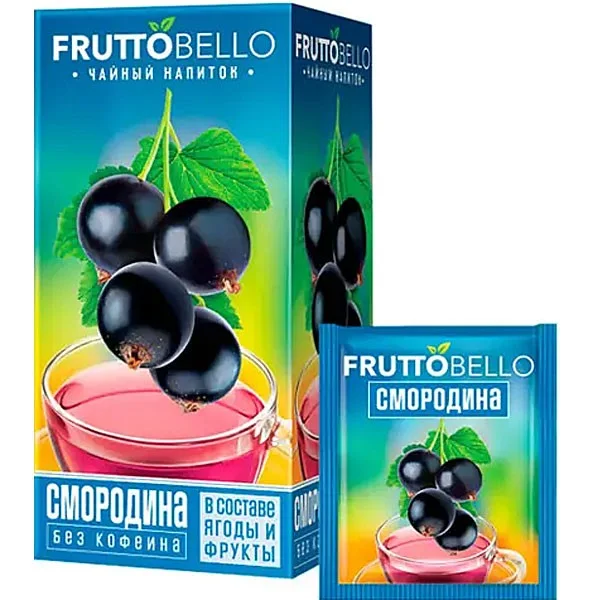 Чай FRUTTOBELLO Черная Смородина 25 пакетиков